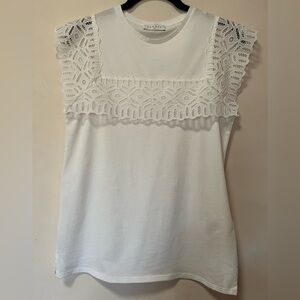 Sandro Paris Cotton Sleeveless Top